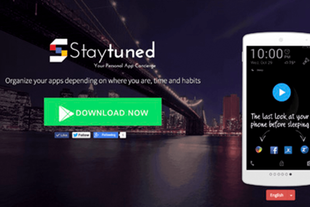 Staytuned App Startup Website