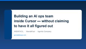Building an AI ops team inside Cursor